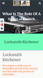 Mobile Screenshot of locksmithkitchener.info